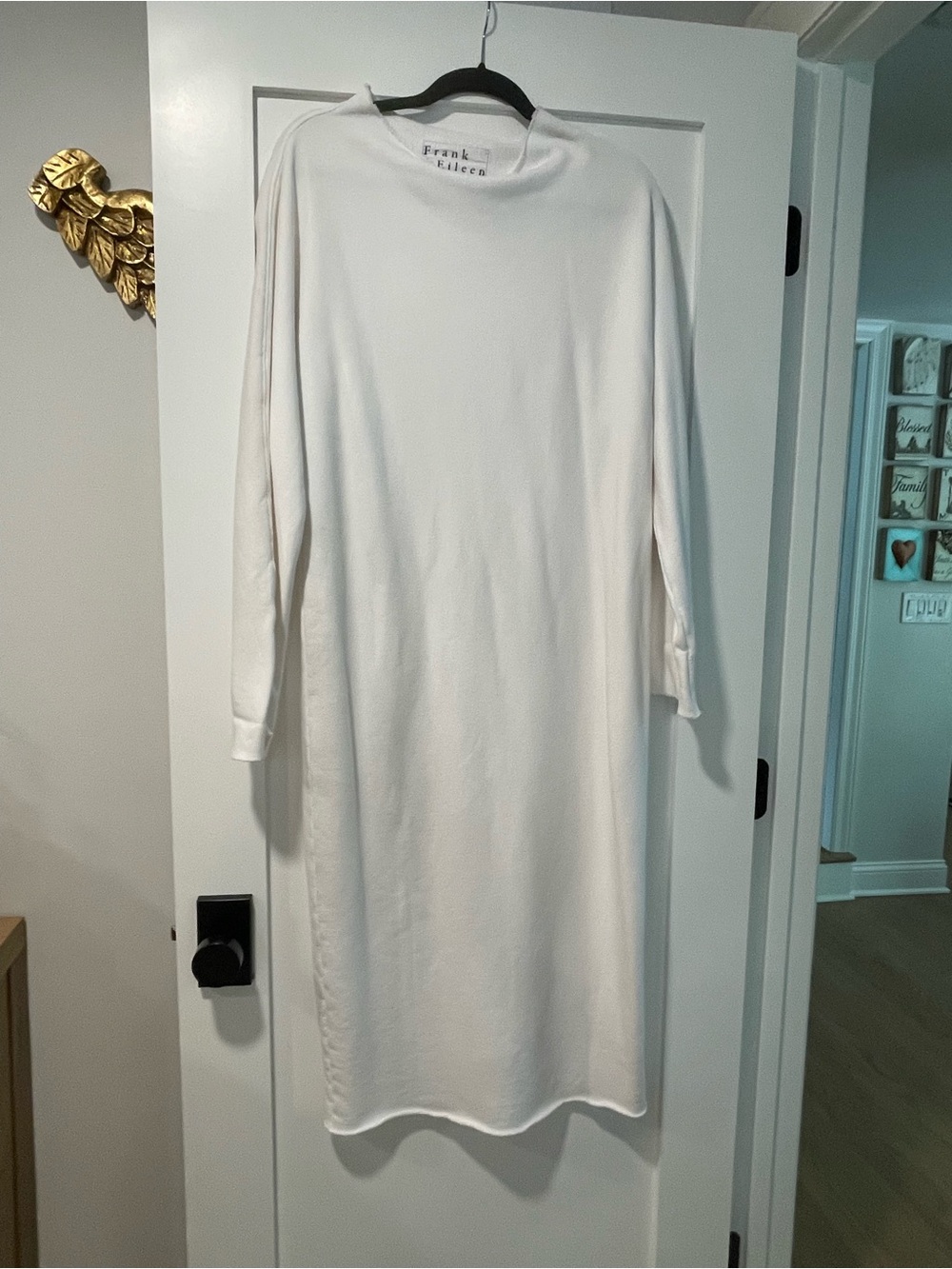 Frank & Eileen Isabelle White Long Sleeve Dress